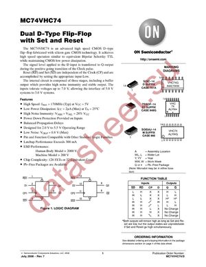 MC74VHC74DTG datasheet  